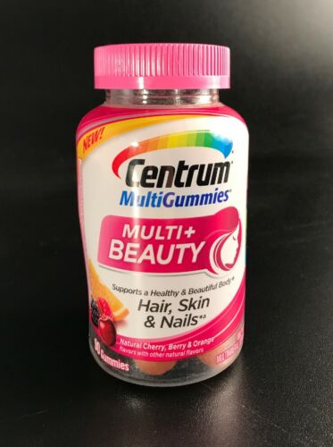 Centrum MultiGummies Multi + Beauty Multivitamin, 90 Gummies EXP: 3/19- NEW!