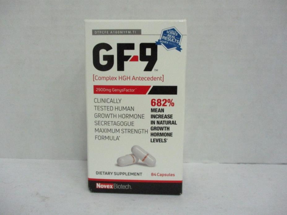 NOVEX BIOTECH GF-9 2900 mg GENYS FACTOR MAXIMUM STRENGTH EXP 04/21 DE 8385