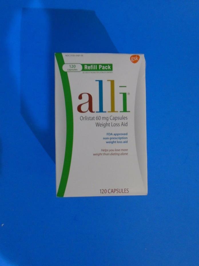 ALLI Orlistat 60 mg Weight Loss Aid 120 Capsules Refill Pack