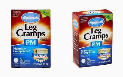 3 BOXS Hyland's Leg Cramps PM with Quinine Nighttime Relief 50 Tablets EACH