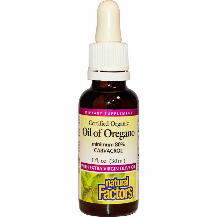 Natural Factors - Oil of Oregano, 1 fl oz (30 ml)
