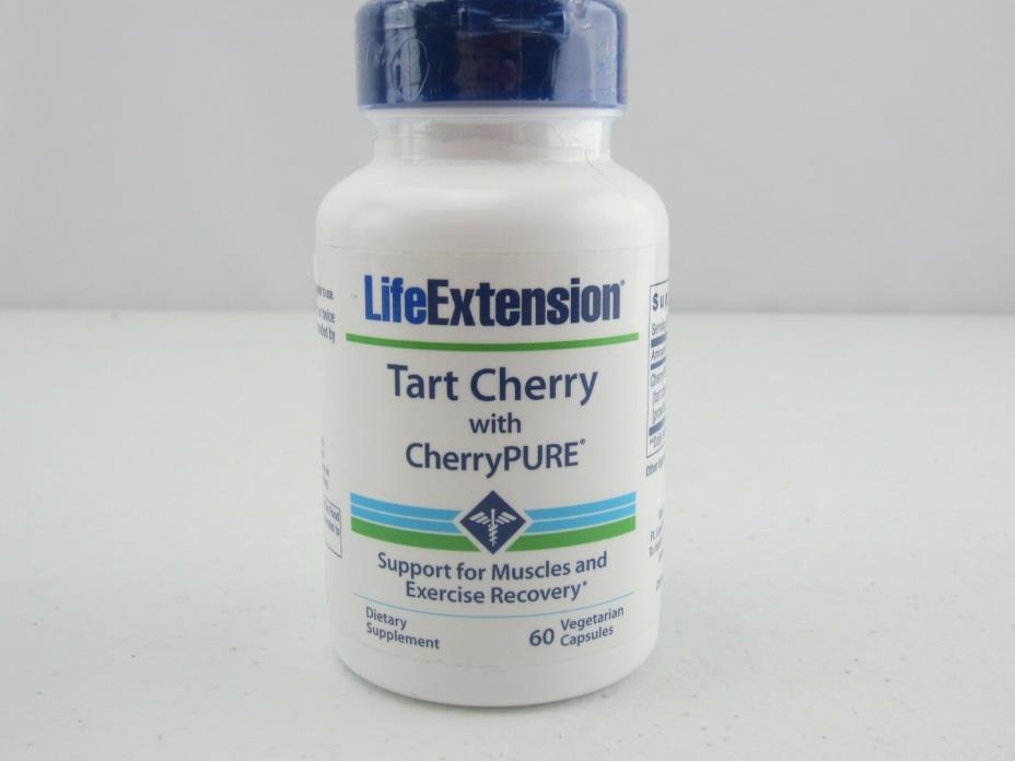 Life Extension Tart Cherry With CherryPURE - 60 VCaps EXP: 11/2020 NEW SEALED
