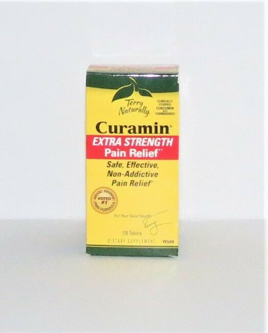 CURAMIN Terry Naturally  EXTRA STRENGTH PAIN RELIEF 120 tablets  NEW sealed