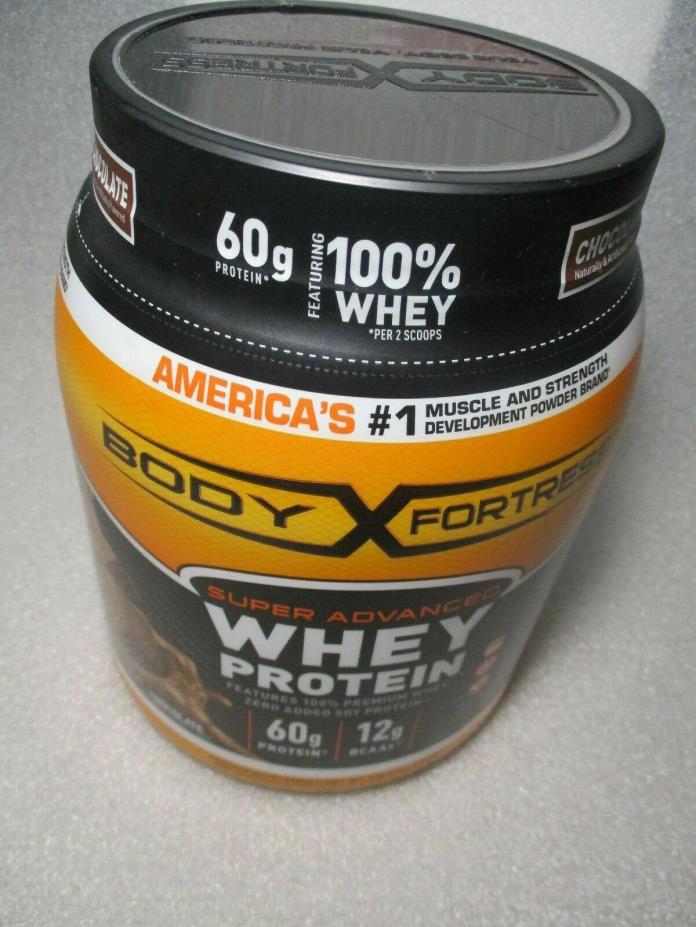 Body Fortress Super Advanced Whey Protein Powder, Chocolate, 60g Protein, 2 Lb