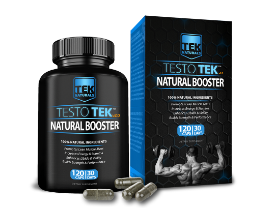 TestoTEK™ Testosterone Support v2.0 - 12 Caps - 1 Month Supply - Free Shipping