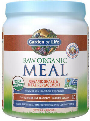 Garden Of Life Meal Replacement Organic Plant Based Protein Powder Vanilla Chai