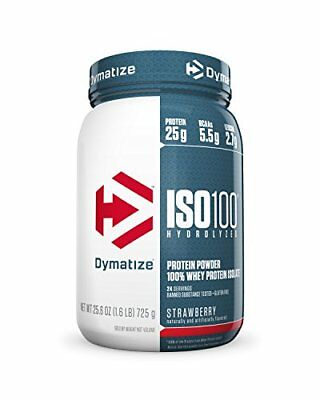 Dymatize ISO 100 Post Workout and Recovery Supplements, Strawberry, 1.6 Pound ..