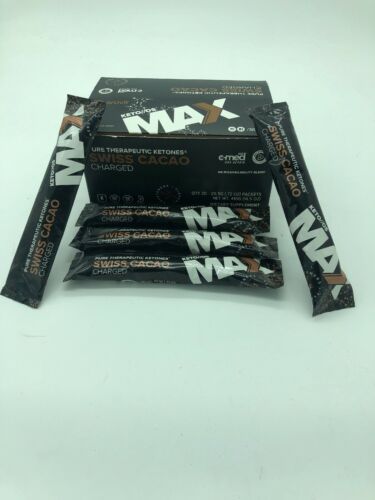 Pruvit Keto MAX Swiss Cacao Charged By Pruvit 5 OTG .72oz Packets