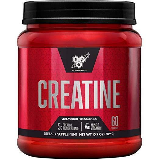 BSN Micronized Creatine Monohydrate Powder, Unflavored, 60-servings, 309G