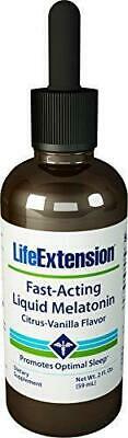 Life Extension Fast-Acting Liquid Melatonin, Natural Citrus Vanilla 3mg Exp 7/20