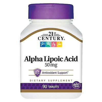 21st Century Alpha Lipoic Acid Tablets, 50mg, 90ct 740985216743