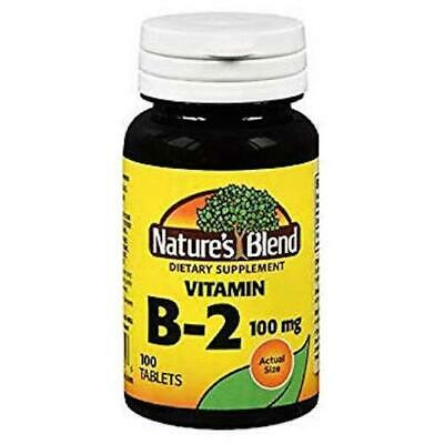 Nature's Blend Vitamin B-2 Tablets, 100ct 079854201956