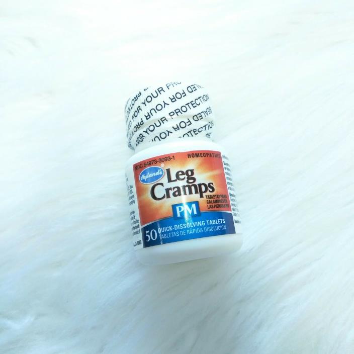 HYLAND'S Leg Cramps PM Nighttime Relief, 50 Quick Dissolving Tablets Homeophatic