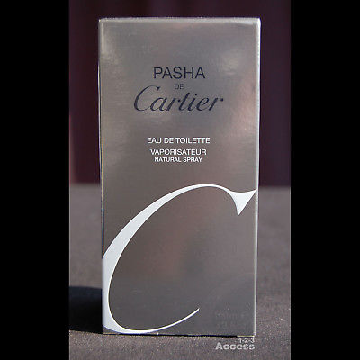 Pasha De Cartier Eau de Toilette  Spray 3.3 oz New in Box *Vintage Old Formula*