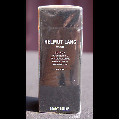 Cuiron Pour Homme  by Helmut Lang Eau De Cologne 1.6 oz NIB Sealed *Very Rare!*