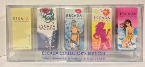 Escada Perfume Collector's Edition .14oz 5 Mini Eau De Toilette Set