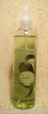 NEW & DISCONTINUED HTF Bath & Body Work GREEN TEA & CUCUMBER ESSENCE Body Splash