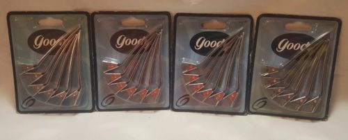 VINTAGE 1999 Goody Aluminum Sectioning Clips 6/Pack Lot Of 4 (24) NEW