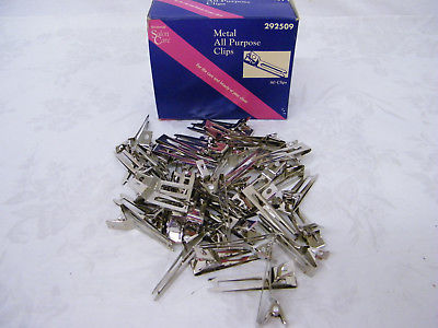 Vintage Set of 42 Metal All Purpose Hair Clips from Sally Beauty Supply