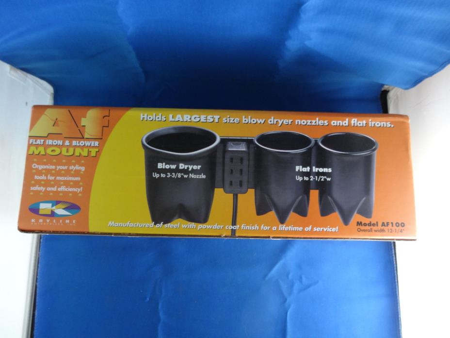 Kayline AF100 Flat Iron & Blower Mount, 8' Chord and 3 Outlets. USA Made NEW