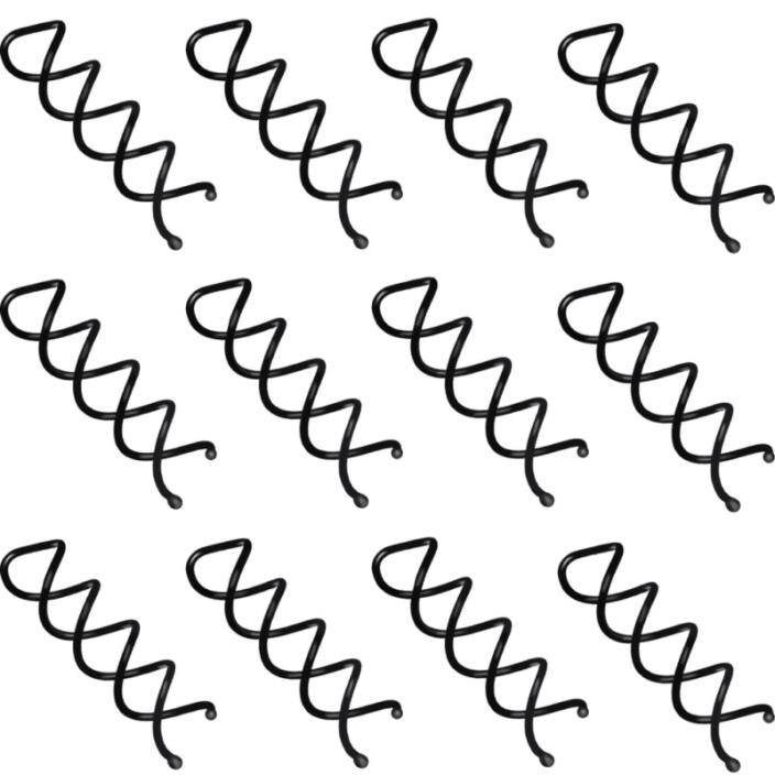 20 Hair Pins Black Spiral Pin Spin  Mini Clip for Bun