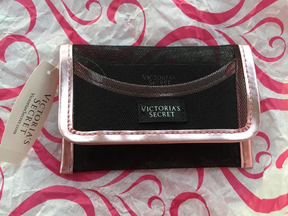Victoria's Secret Travel Size Black  Comb with Nylon Mesh Case NWT
