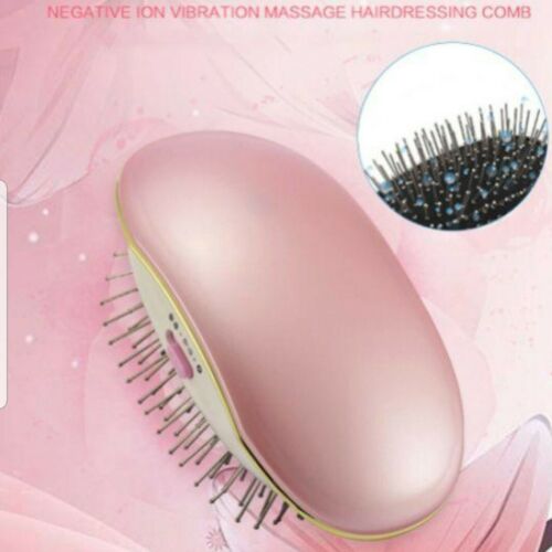 Electric Massager Comb Ionic Hairbrush Vibrating Hair Styling Brush Anti-static