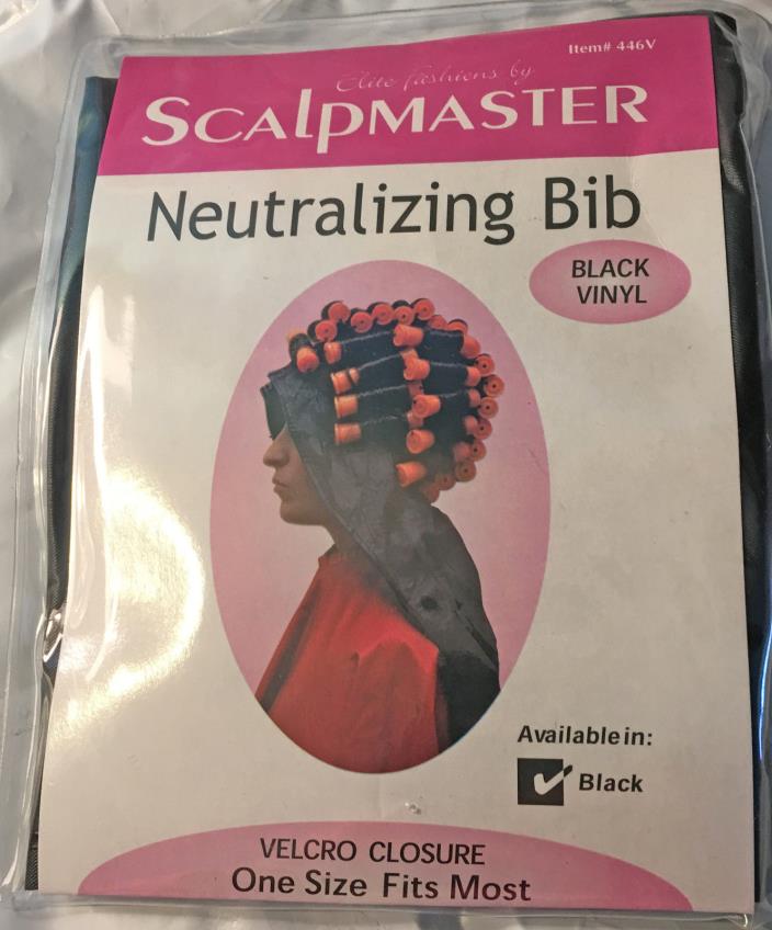 Neutralizing Bib Burmax Scalpmaster Black Vinyl with Closure One size #446V