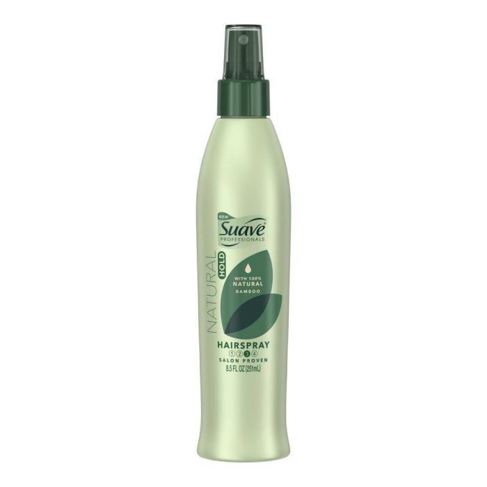 Suave Professionals Natural Hold Hairspray, Bamboo, 8.5 fl oz