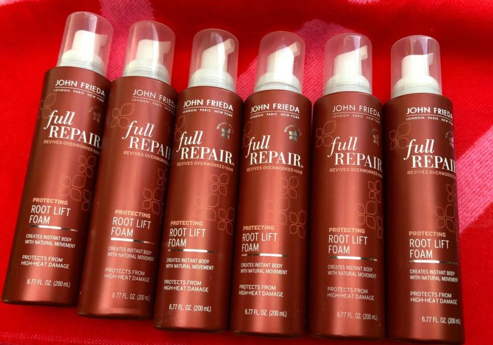 John Frieda Lot of 6, Protecting Full Repair Root Lift Foam, 6.77 oz, NEW