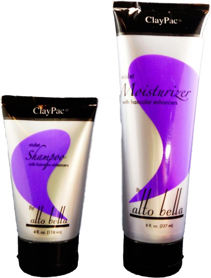 Alto Bella Violet Shampoo (4oz) and Moisturizer (8oz) Duo