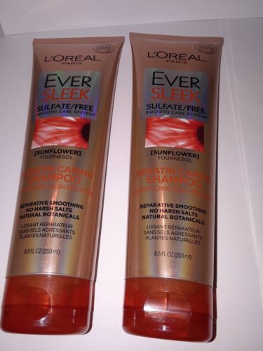 Shampoo 2 pcs L'oreal EverSleek Reparative Smoothing s and c 8.5 Oz