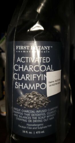 First Botany Activated Charcoal Clarifying Shampoo with Keratin,Unisex 16 FL OZ
