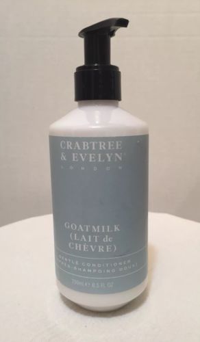 Crabtree & Evelyn London GOATMILK Gentle Conditioner 250ml 8.5oz Pump Bottle NEW