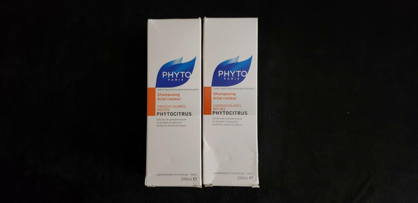 Phyto Phytocitrus Shampoo (6.7 fl oz) Lot of 2