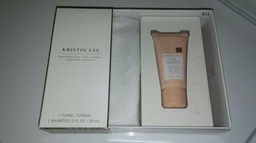 Kristin  Ess Frizz reducing towel turban and signature shampoo