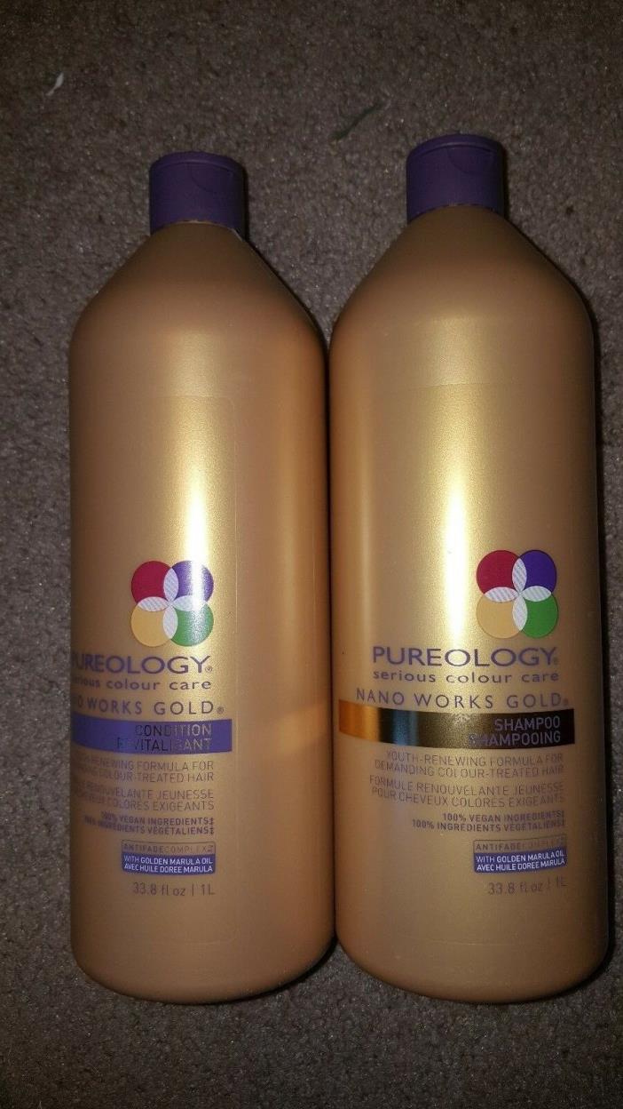Pureology Nano Works Gold Shampoo and Conditioner Duo (33.8 oz. each)
