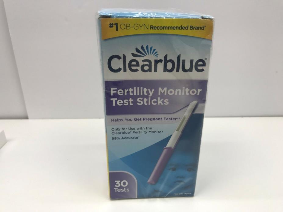 Clearblue Fertility Monitor Test Sticks (30 Test Sticks) Exp 3/31/2019 Sealed