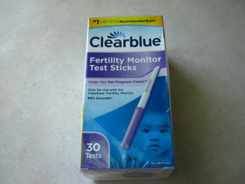 1 Clearblue Fertility Monitor Test Sticks 30 Tests EXP 12/31/2018  SEALED Box