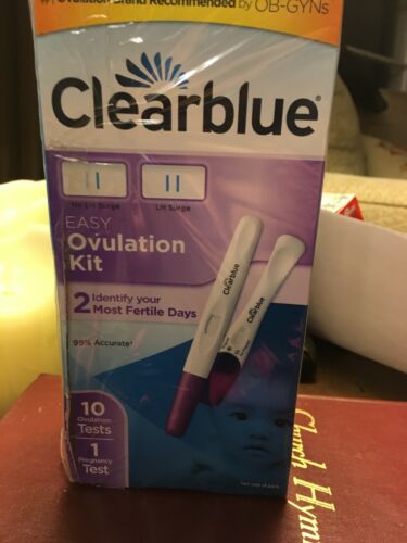 Clearblue Easy 10 Ovulation Test 1 Pregnancy Test Kit 99% Accurate 3/21 OPEN BX