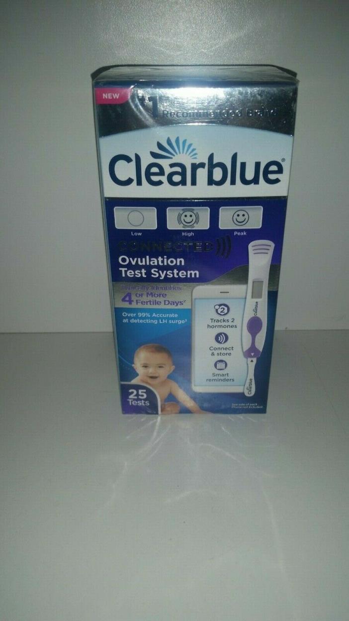 Brand NEW Clearblue Connected Ovulation Test System 25 Tests AUTHENTIC SEALED