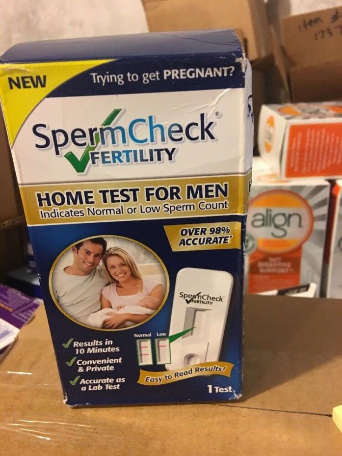 SpermCheck Fertility Home Test for Men Sperm Check Male EXP 01/2020 New