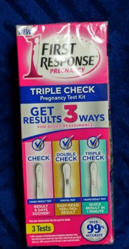 3 test First Response Triple Check Pregnancy Test Kit Factory Sealed Box