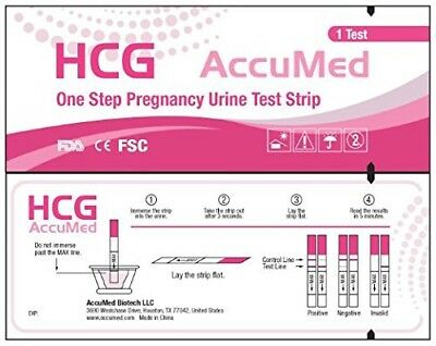 AccuMed Pregnancy Test Strips 24 Count Individually Wrapped Pregnancy Strips ...