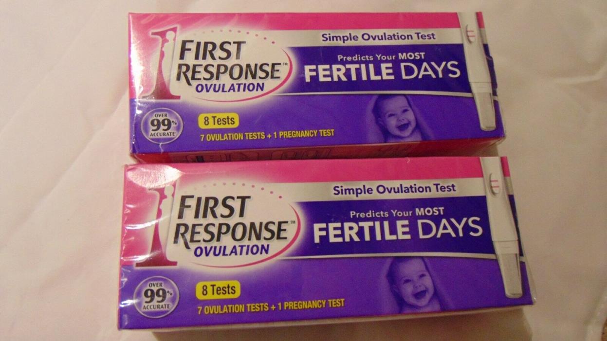 LOT OF 2 First Response Combo, 1ct Pregnancy + 7ct Ovulation Exp 2020