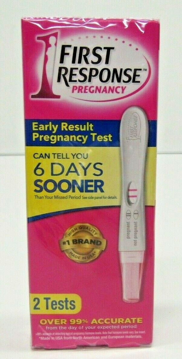 2 Boxes of First Response Early Result Pregnancy Test - 2 Tests ea