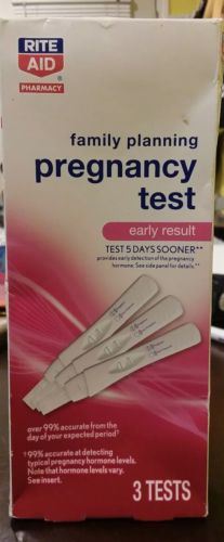 Rite Aid Family Planning Pregnancy Test Early  Result - 3 Test *Read Details*