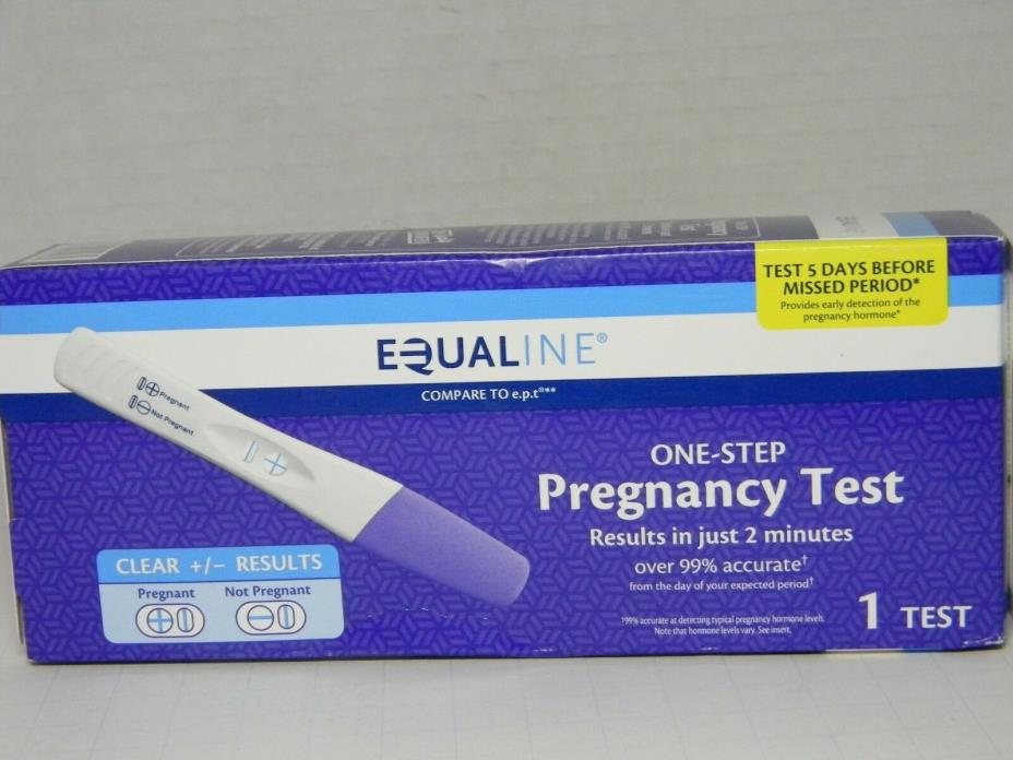 Equaline One Step Pregnancy Test 1 test Exp 9/30/2020