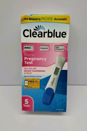Clearblue Digital Pregnancy Tests Smart Countdown 5 Tests Exp 11/19