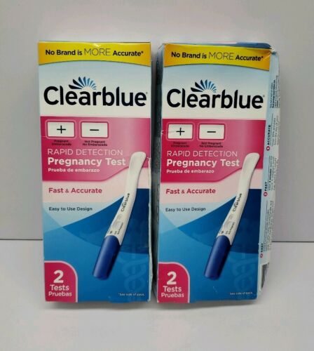 Clearblue Rapid Detection Pregnancy Test 2 Tests Each (2 Pack) Exp 9/19